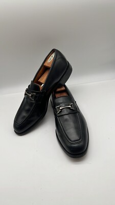 Allen Edmonds Heathwood Black Horsebit Leather Loafer Shoes  display picture 3