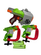2016 NERF Hasbro ZOMBIE STRIKE Sidestrike  Clampdown x2 lot WORKS  4 Darts