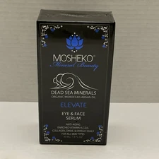 Mosheko Mineral Beauty Elevate Eye & Face Serum Sealed 40ml Moroccan Argan Oil