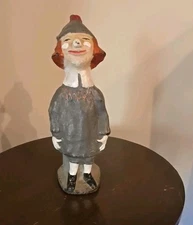Antique Hubley 9" Cast Iron Girl With Beanie  #663