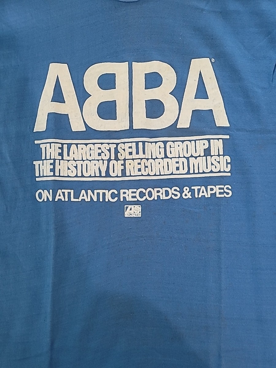 Vintage 1979 Abba Atlantic Records Promo Shirt Size Med With