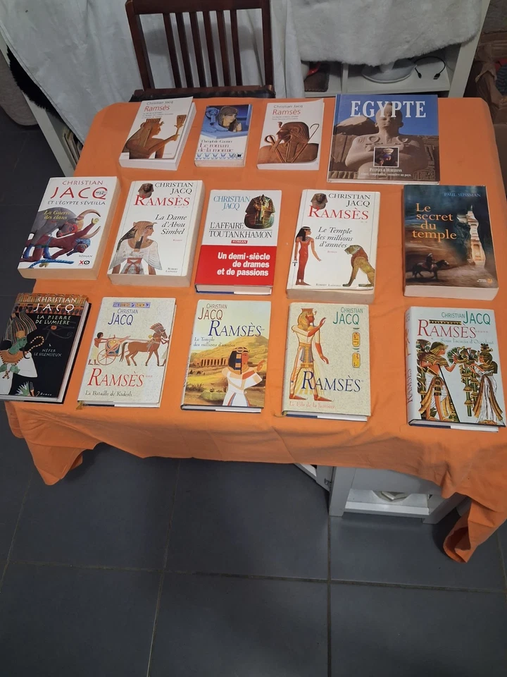 Collection De Livre Christian Jacq Livre Ancien Histoire Sur L'Égypte Antique - Photo 1/4