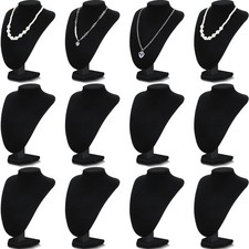 Huquary 12 Pcs Necklace Stand Display Jewelry Bust Display Stands Necklace St...