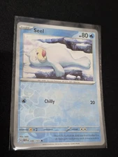 Pokemon Singles Reverse Holo Seel Common SV: Scarlet & Violet 151 086/165 NM