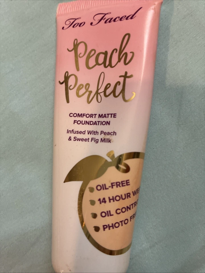 Too Faced Peach Perfect Comfort Matte Foundation 1.6 oz (48 Ml) Color; Honey - Image 4 of 4