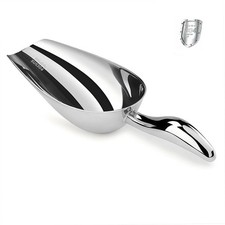 12 Oz 304 Stainless Steel Ice Scoop for Freezer  Ice Machine   Heavy Duty