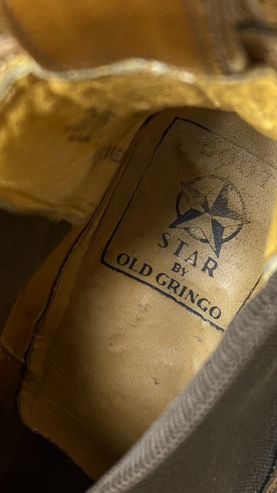 Bota Chelsea Old Gringo Star Gaucho Tooled a Mano 7.5 Foto 2 de 4