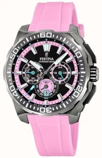 FESTINA F20725/2 Gents Chrono Bike S/Steel Case Silicone Strap Date 200m Watch