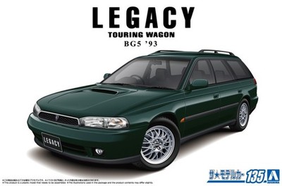 Aoshima 1/24 Scale Model Car Kit Subaru Legacy BG5 Touring Wagon