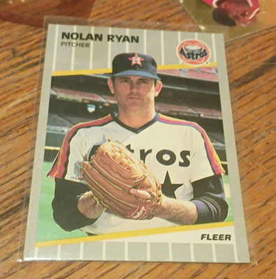Fleer 1989 Nolan Ryan All-Star Breaks #368 Baseball Trading Card Astros