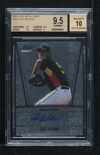 2011 Leaf Metal Draft Luis Heredia #AU-LH1 BGS 9.5 GEM MINT Auto 0s3