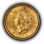 1852 G$1 Liberty Head Gold Dollar - Type 1 - AU/UNC - SKU-G6228