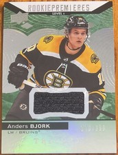 2017-18 Upper Deck Trilogy Green Rookie Jersey Anders Bjork #67 #’d 070/399