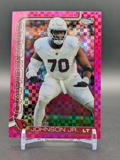 2025 Topps Chrome Paris Johnson Jr. #3 HOT PINK X-FRACTOR