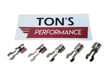 Fork Nickel Spark Plug Wire Ends Clips Crimp terminals Maytag Briggs Hit & Miss