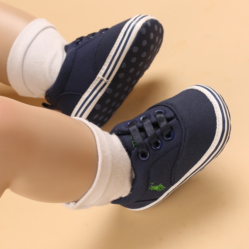 Baby Infant Classic Canvas Baby Shoes Boy Girl Soft Sole Size 1 & 3(0-18 Months)
