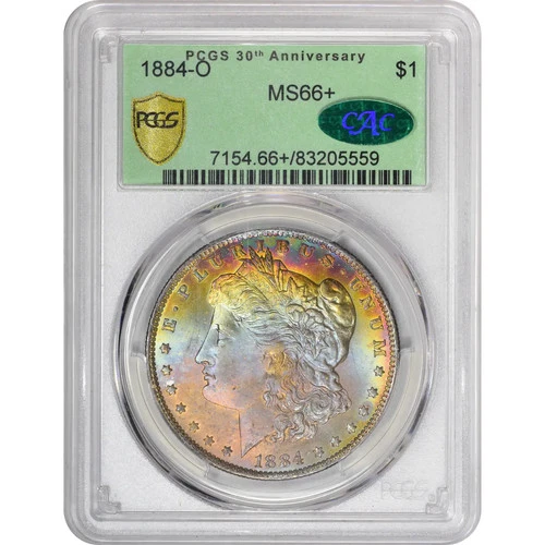1884 O Morgan Silver Dollar PCGS MS-66+ CAC