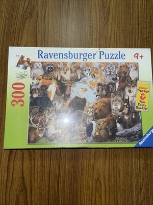 Ravensburger 300 Pc Jigsaw Puzzle North American Animals 1984