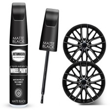 Matte Black Rim Touch Up Paint - Wheel Repair Kit Curb Rash, Quick And Easy W...