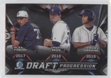 2019 Bowman Draft Chrome Progression Alex Faedo Casey Mize Riley Greene 5aj