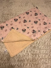 Minnie Mouse Blanket Girl Disney Baby Girl Minne Mouse Double Sided Baby Blanket