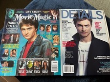 Lot 2 Daniel Radcliffe Magazines VG Condition Harry Potter Movie Magic Details