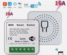 16A MINI Wifi Smart Switch Timer Wireless Switches w/ Tuya Alexa Google Home