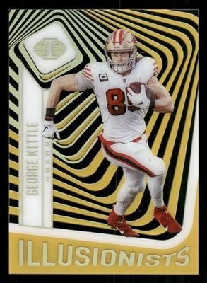 2021 Panini Illusions #ILL-5 George Kittle Illusionists Gold #/25