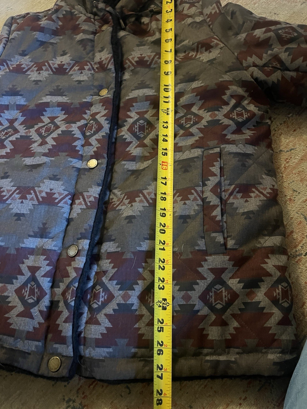 Pendleton Hooded Reversible Aztec Jacket Womens L… - image 10