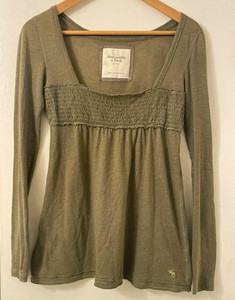 トップス vintage Abercrombie&Fitch babydoll top M Abercrombie Babydoll Top | eBay
