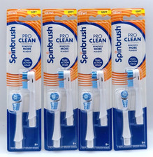 4Pk- Spinbrush Pro Clean Dual Action Head Replacements, Soft, 8 Total