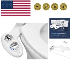 NEO 185 - Dual Nozzle, Self-Cleaning, Non-Electric Bidet Attachment for Toile...