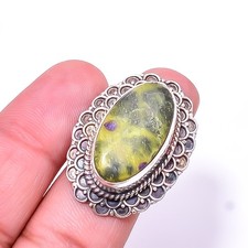 Atlantisite - Tasmania Fine Art Oxidised 925 Sterling Silver Ring S.8.5 R55