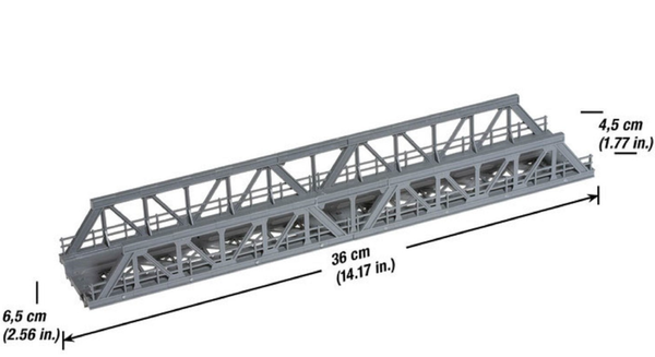 Noch 21310 GitterbrüCke StahlträGerbrüCke H0 360 Mm Lang, Bausatz, Neu + OVP-image