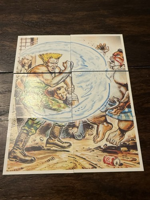 #ad #ad 1992 Merlin Stickers Street Fighter 2 II #70 75 Puzzle E Honda Vs Guile Rare $59.99