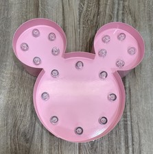 Disney Baby Minnie Mouse Metal Pink Wall Marq...