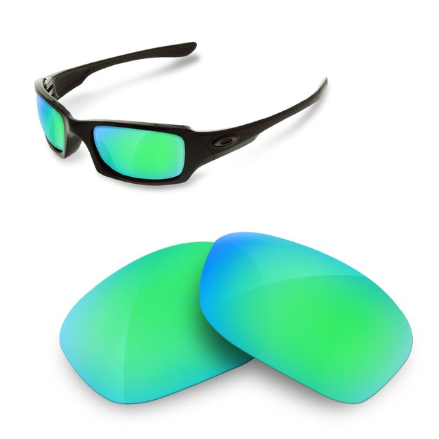 Polarized Replacement Lenses for oakley fives squared 3.0 saphire green