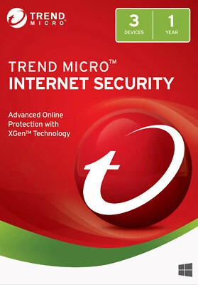 Trend Micro Internet Security 2026 3 PC 1 año | Versión completa / Actualización | UE DE