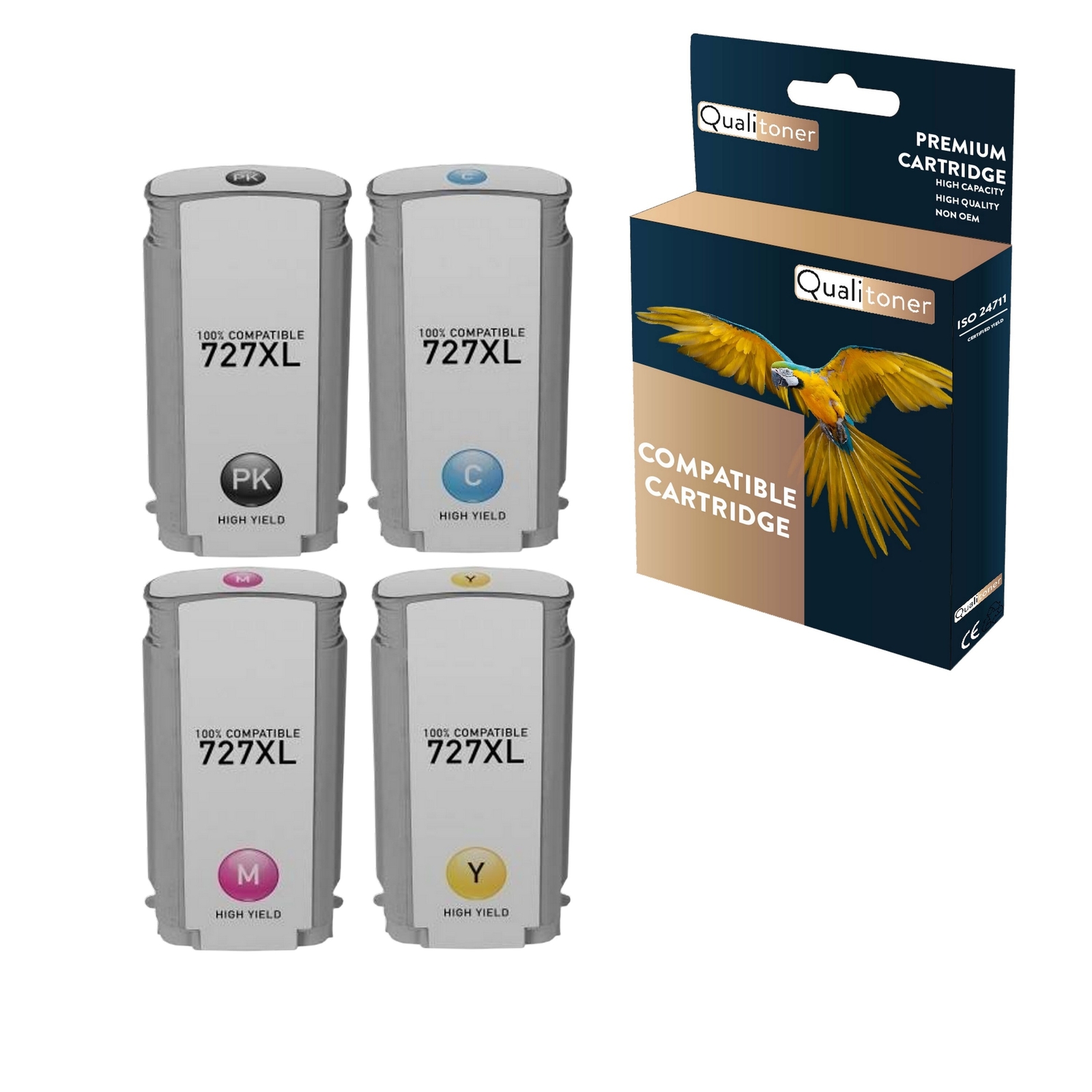 Cartouche pour HP 727 B3P21A F9J78A pour plans d'architecture nets