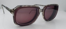 Vintage Functional 865A Gray Square Horn-Rimmed Sunglasses USA FRAMES ONLY