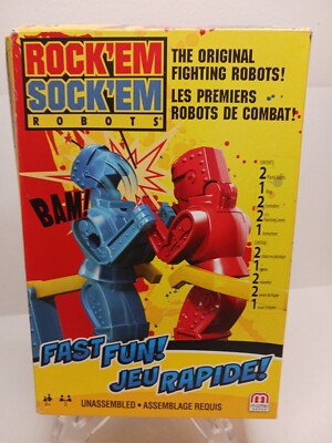 Mattel Jeu Rapide Rock'em Sock'em Robots Boxing NIB 2019 Instructions Incl
