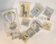 7 Soft Pastel Baby Patches- Iron On Fabric Appliques - Baby Showers