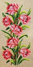Needlepoint tapestry painted canvas 34.154 - Flowers 14"x24" GobelinL
