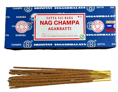 Satya Nag Champa Incense Sticks Blue Box Pick 15 40 100 250 gms