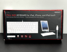 Macally Full Size Compact Wired Keyboard for Lightning iOS Devices