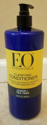 EO Essentials Clarifying Hair Conditioner LEMON + TEA TREE Oils 32oz New
