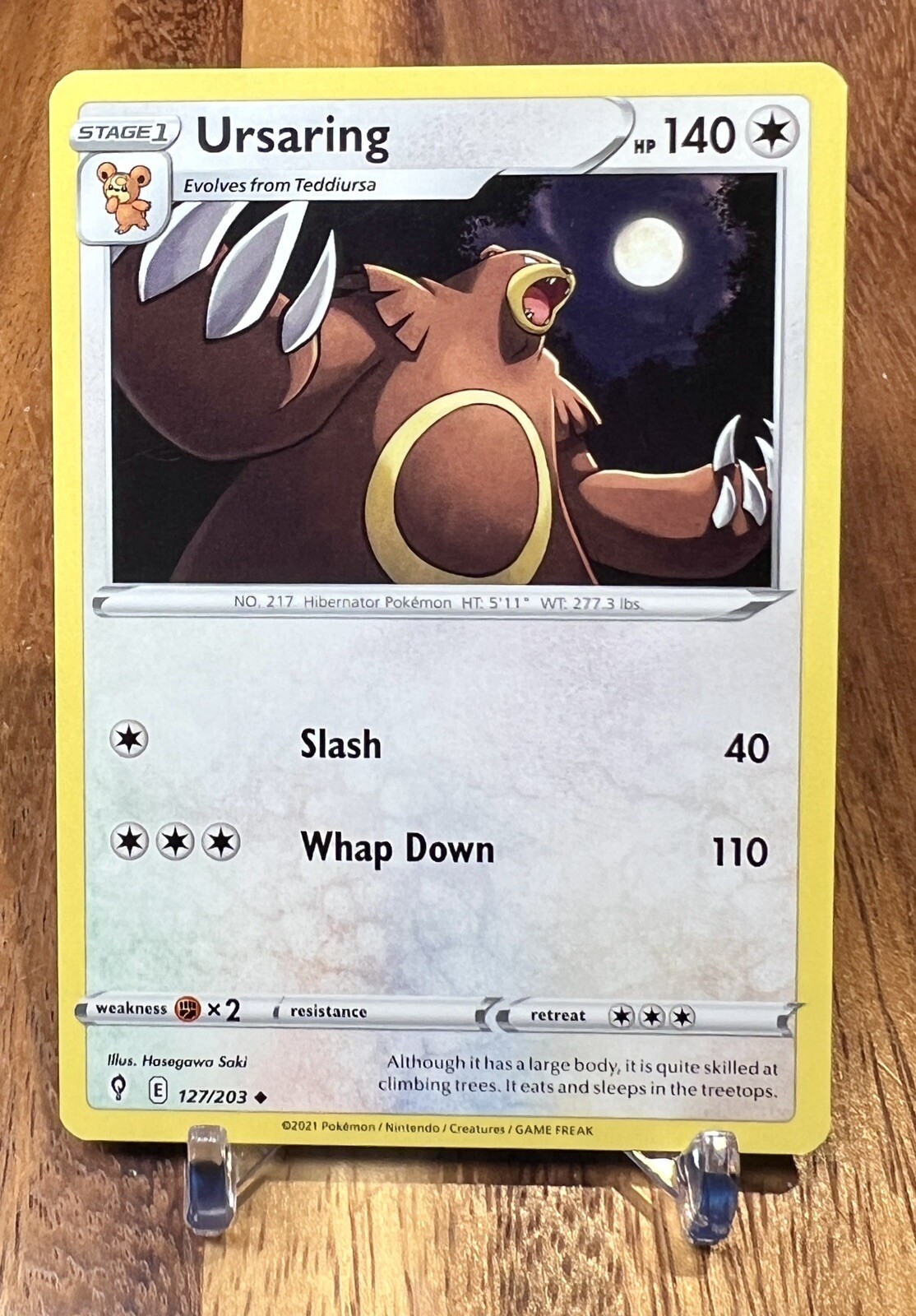 Ursaring 127/203 Non Holo Evolving Skies Pokemon Card NM