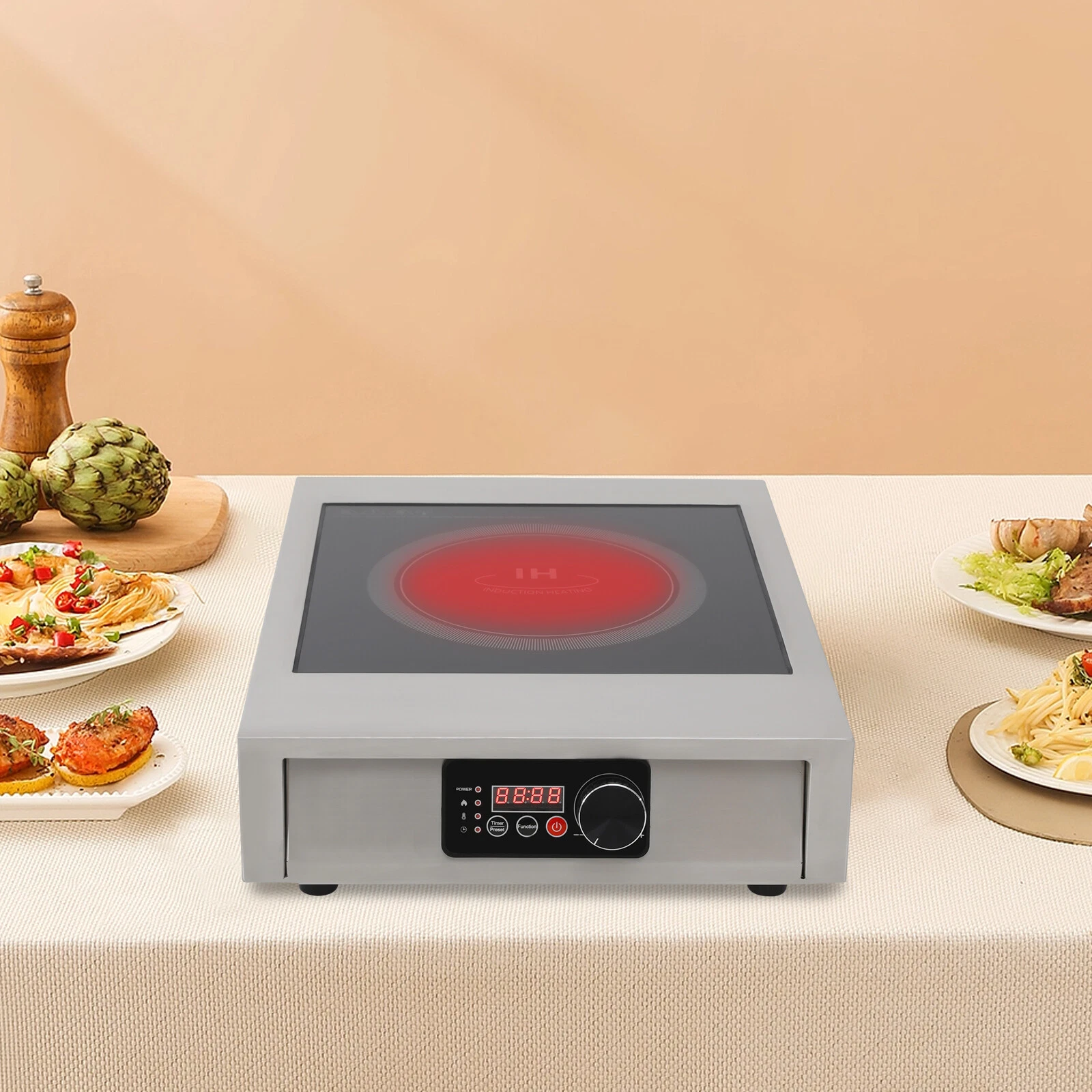 Commercial Induction Cooktop 3500W Portable Stove Electric Hot Plate Top Burner