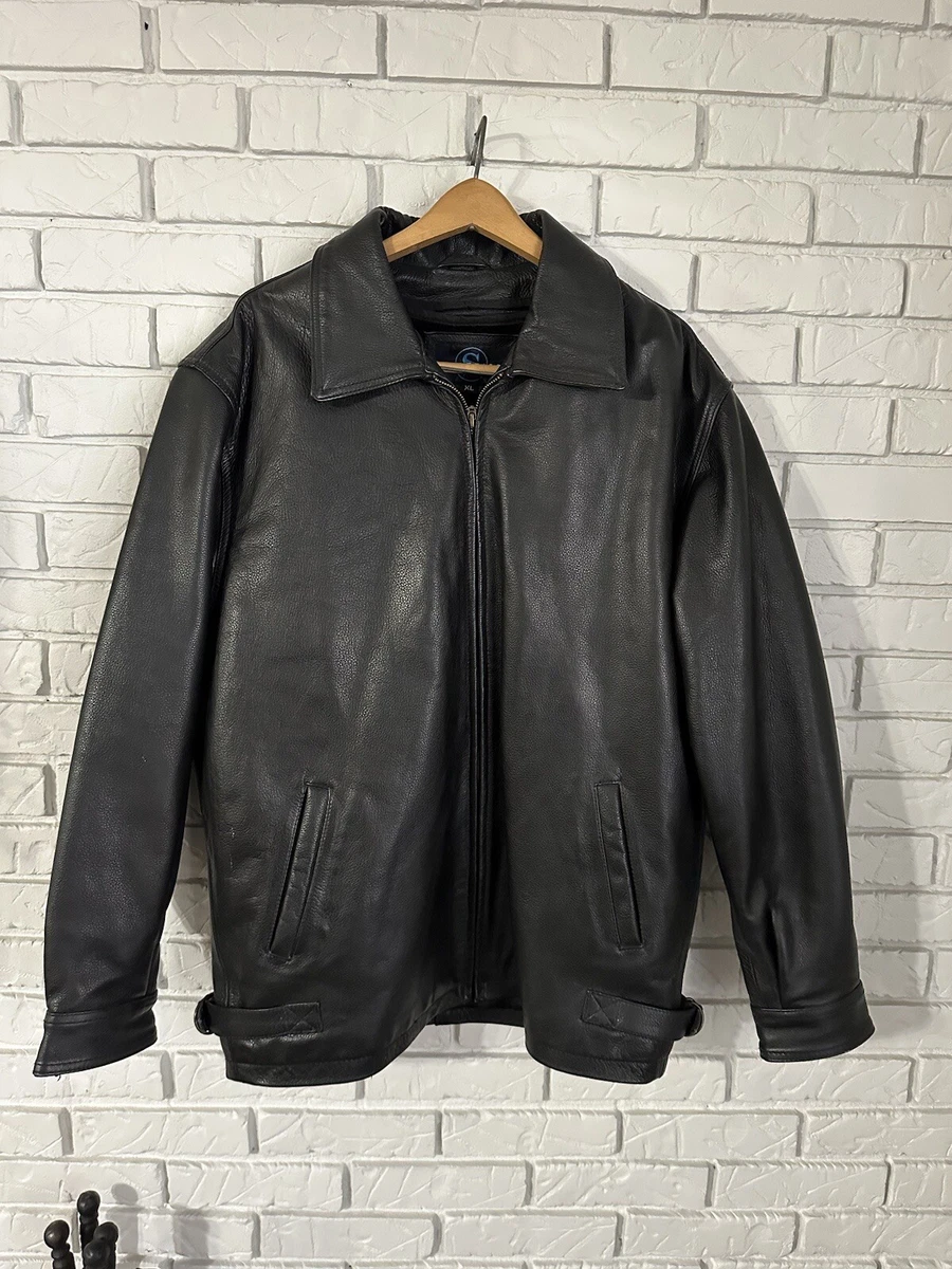 Heavy duty leather clearance jacket