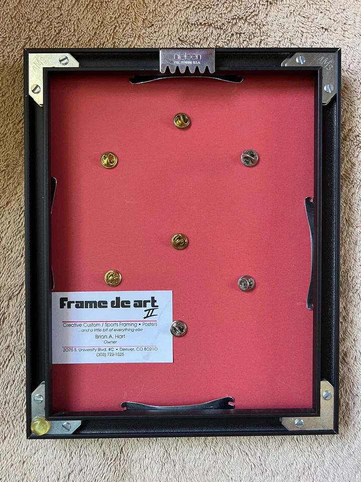 1995 Colorado Rockies Coca Cola Framed Pin Set - Image 4 of 4